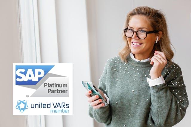 SAP Platinum Partner logo og United VARs member logo